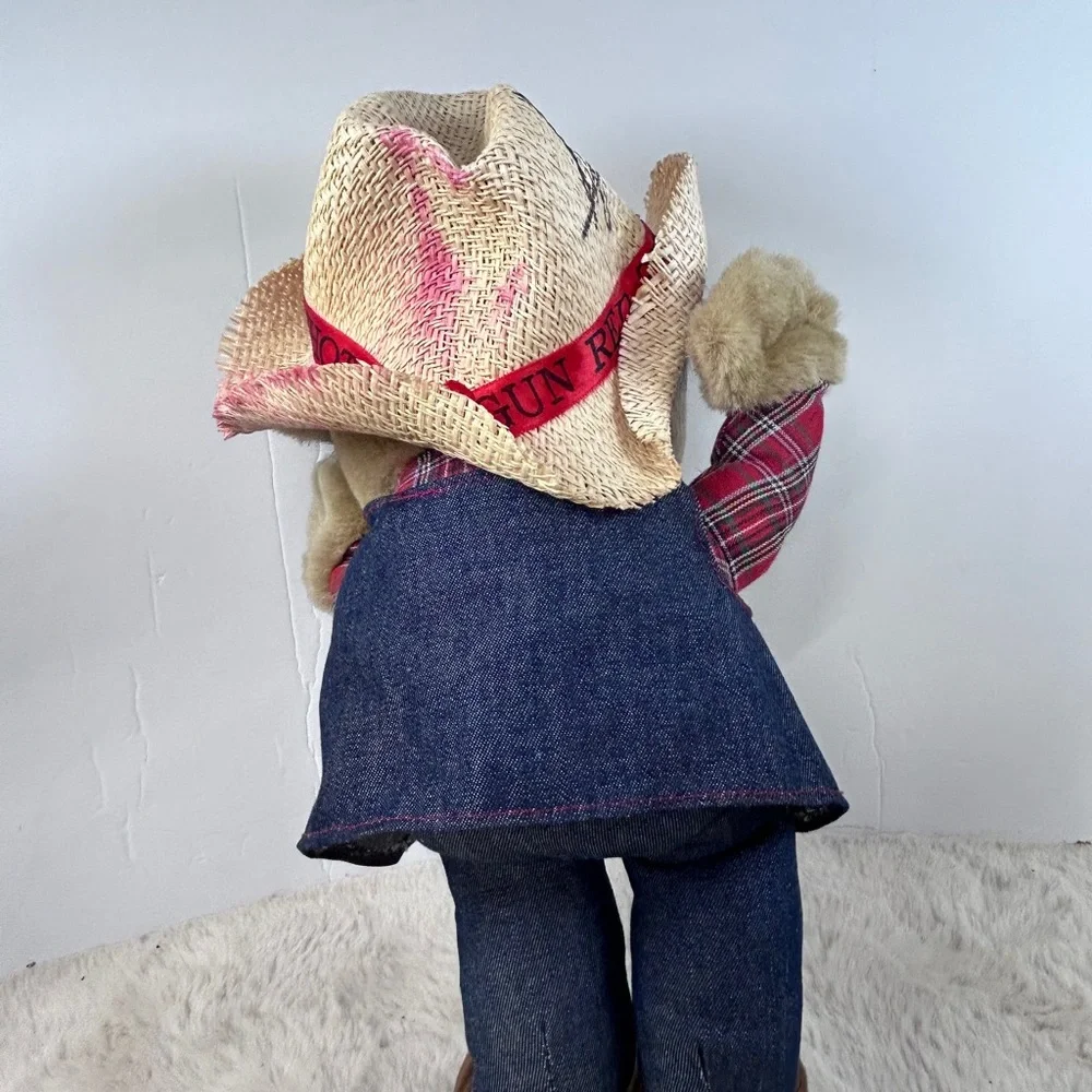 Vintage “Shot Gun Red” Plush Doll With Autographed Hat HeeHaw &‎ Handmade Wagon